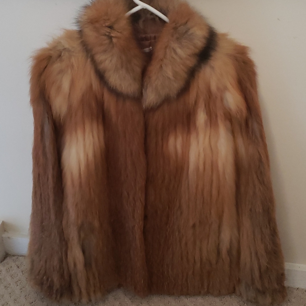 Vintage Red Fox fur jacket